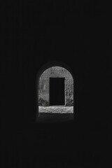 Dark Archway Stone Doorway Light Photography
