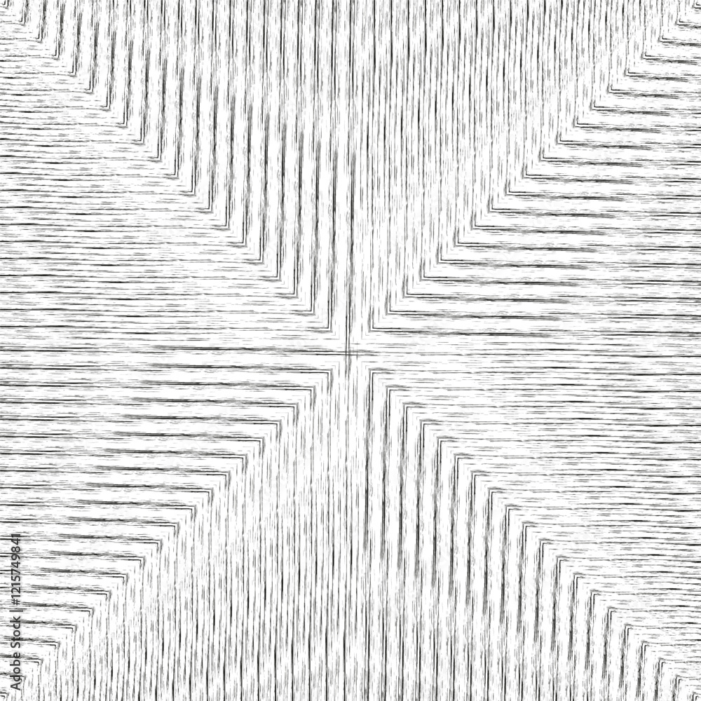 Poster geometric textured lines. abstract black and white pattern. minimalistic vector background.