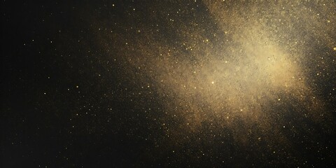 Obraz premium Golden dust particles, dark background, abstract texture, design element