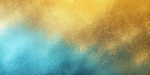 Obraz premium Blue and gold dust cloud, abstract art. Background design