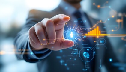 Fototapeta premium The Human Touch in Digital Transformation