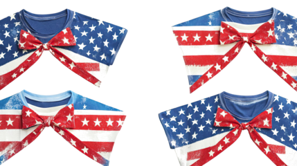 Unique July Independence Day T-shirt Design Collection Generative AI