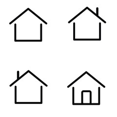 Download Web Home Icon Set Vector Art And Graphic Resource.