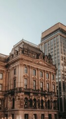 Historic building, city skyline, sunset, architectural detail, urban landscape, travel photography