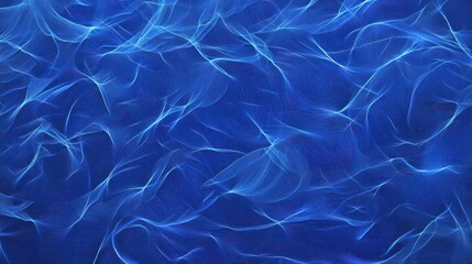 Abstract Blue Wave Digital Art: Serene Flowing Lines