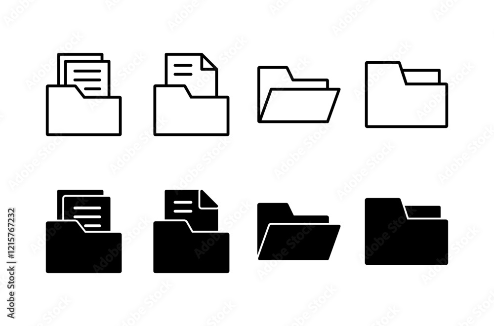 Poster folder icon vector isolated on white background. folder and documents icon. icon archive