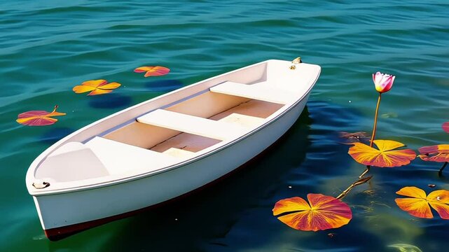3d Colorful wooden boat 