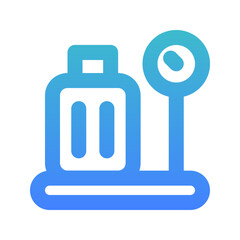 Fototapeta premium weight scale bold gradient