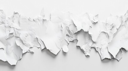 Obraz premium ripped edges of the paper Full depth of field, isolated on white background