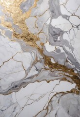 Fototapeta premium Abstract Gold and Grey Marble Swirl Design