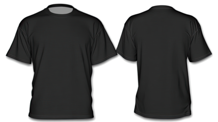 Black Mens T Shirts Mockups for Design Presentation Generative AI