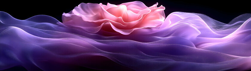 Obraz premium Pink Rose 3D Illustration