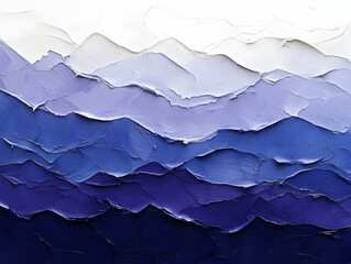 Abstract Purple Mountain Illustration