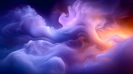 Abstract Purple and Orange Background Illustration