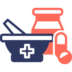 Pharmacy glyph color icon