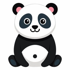 panda bear with bamboo