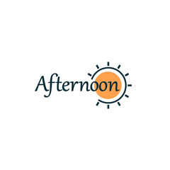 afternoon logo vector