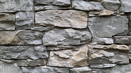 Fototapeta premium Grey Stone Wall Texture: A Rustic Architectural Background
