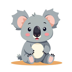 Fototapeta premium Cute Koala Cartoon Illustration - Kawaii