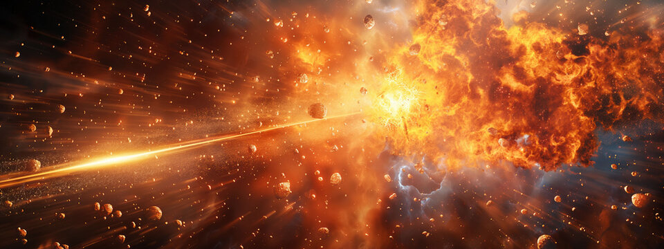 Massive black hole emits gravitational waves and light jets in a vibrant cosmic landscape