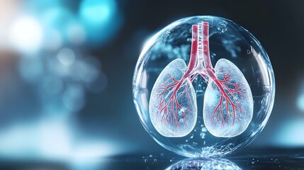 Lungs in Glass Sphere