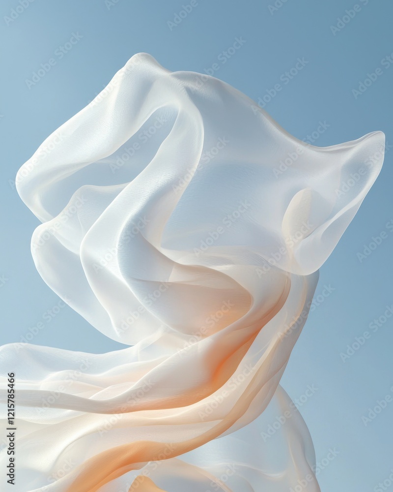 Poster dreamlike abstraction of soft textures ethereal background artistic visuals serene environment conte