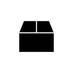 Box icon logo design. box sign and symbol, parcel, package