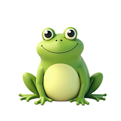 Fototapeta premium Cute Cartoon Frog Illustration - Minimalism