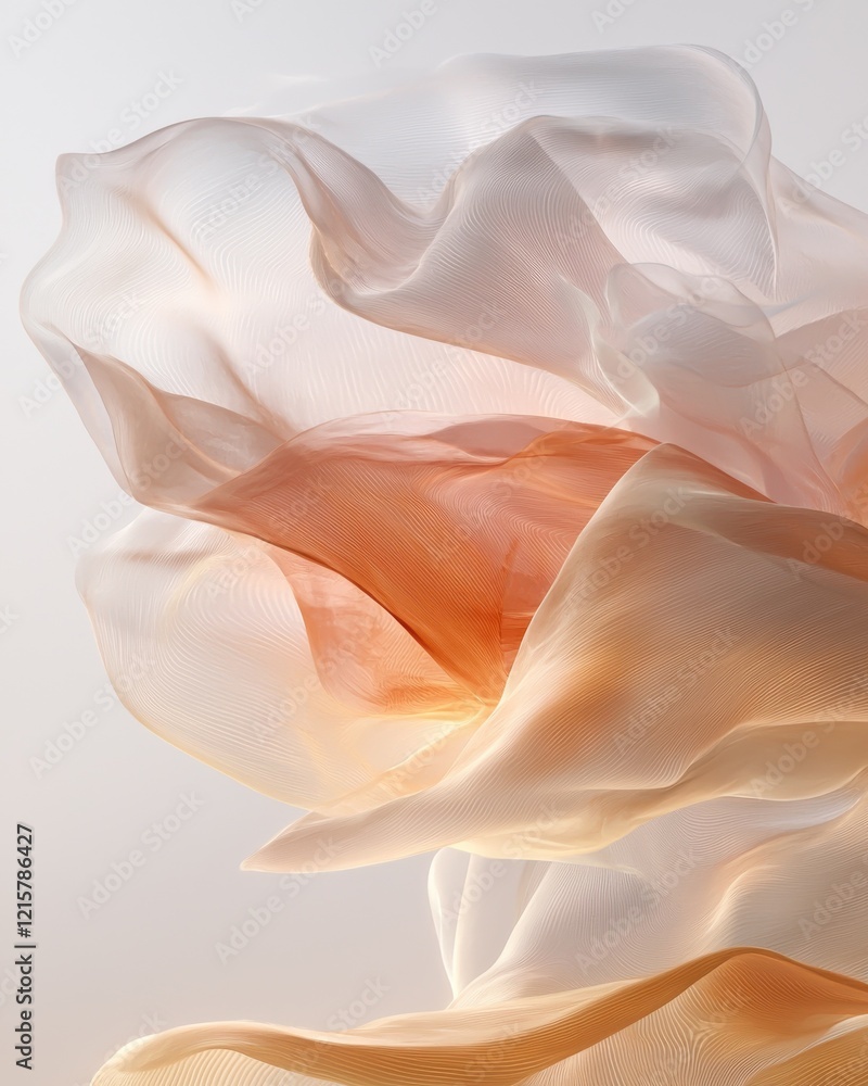 Poster surreal artistic dreamlike abstraction ethereal textures and patterns soft lighting minimalist envir