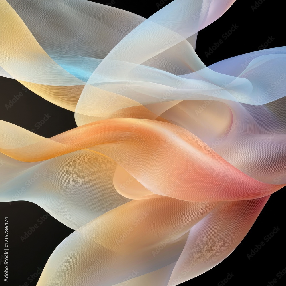 Poster fluid dreamlike abstraction artistic background flowing textures ethereal environment colorful persp