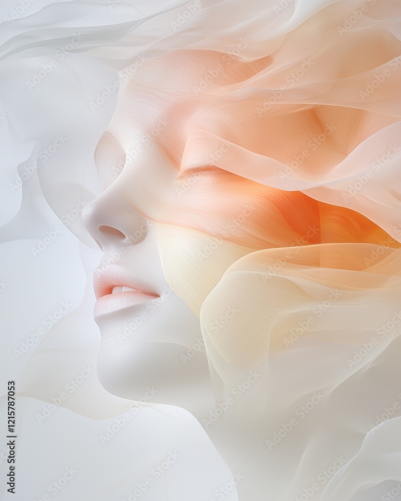 Poster whimsical surreal art event with abstract textures dreamlike background artistic expression soft lig