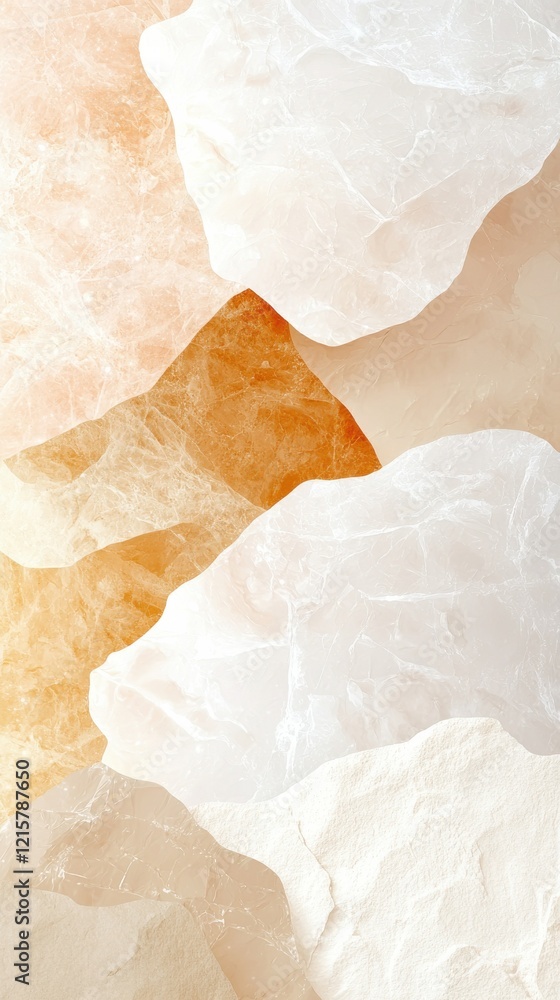 Poster surreal abstraction of cosmic patterns on textured stones abstract art dreamlike environment soft li