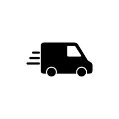 Delivery truck icon logo design. Delivery truck sign and symbol. Shipping fast delivery icon