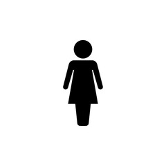 Female icon logo design. woman sign and symbol