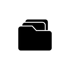 Folder icon logo design. folder sign and symbol