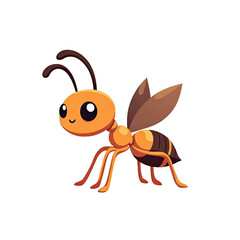 Cute Cartoon Wasp Illustration -  Cute & Kawaii characters