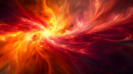 Fototapeta premium Fiery Swirl of Cosmic Energy