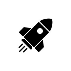 Rocket icon logo design. Startup sign and symbol. rocket launcher icon