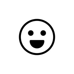 Smile icon logo design. smile emoticon icon. feedback sign and symbol