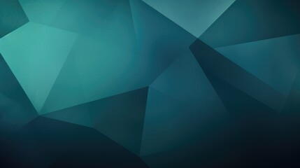 Obraz premium Abstract geometric background with shades of teal and blue, ideal for digital design.