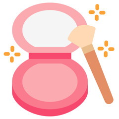 Cosmetic flat color icon, use for UI, UX, app and web development, digital or print. for beauty, personal care, body treatment.