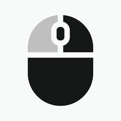 right click Computer mouse icon, illustrating different button presses. Vector illustration.
