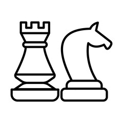 chess icon vector design templates