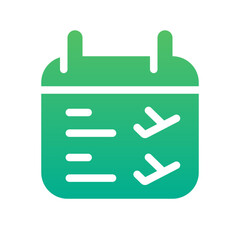 Obraz premium flight schedule gradient