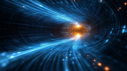 Fototapeta premium Capturing the Essence of Energy Flow in a Cosmic Vortex