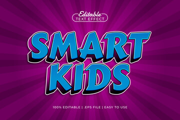 smart kids editable text effect with a play and kids text style
