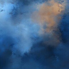 Obraz premium Abstract blue and orange cloudy sky texture.