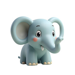 Obraz premium 3D cute elephant