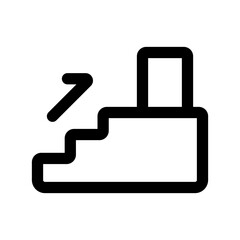 Obraz premium stairs up outlined