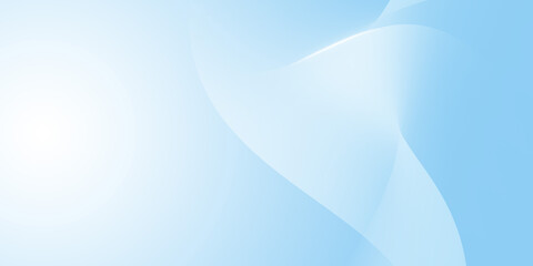 Abstract light blue background with shape freeform curved wavy and copy space.